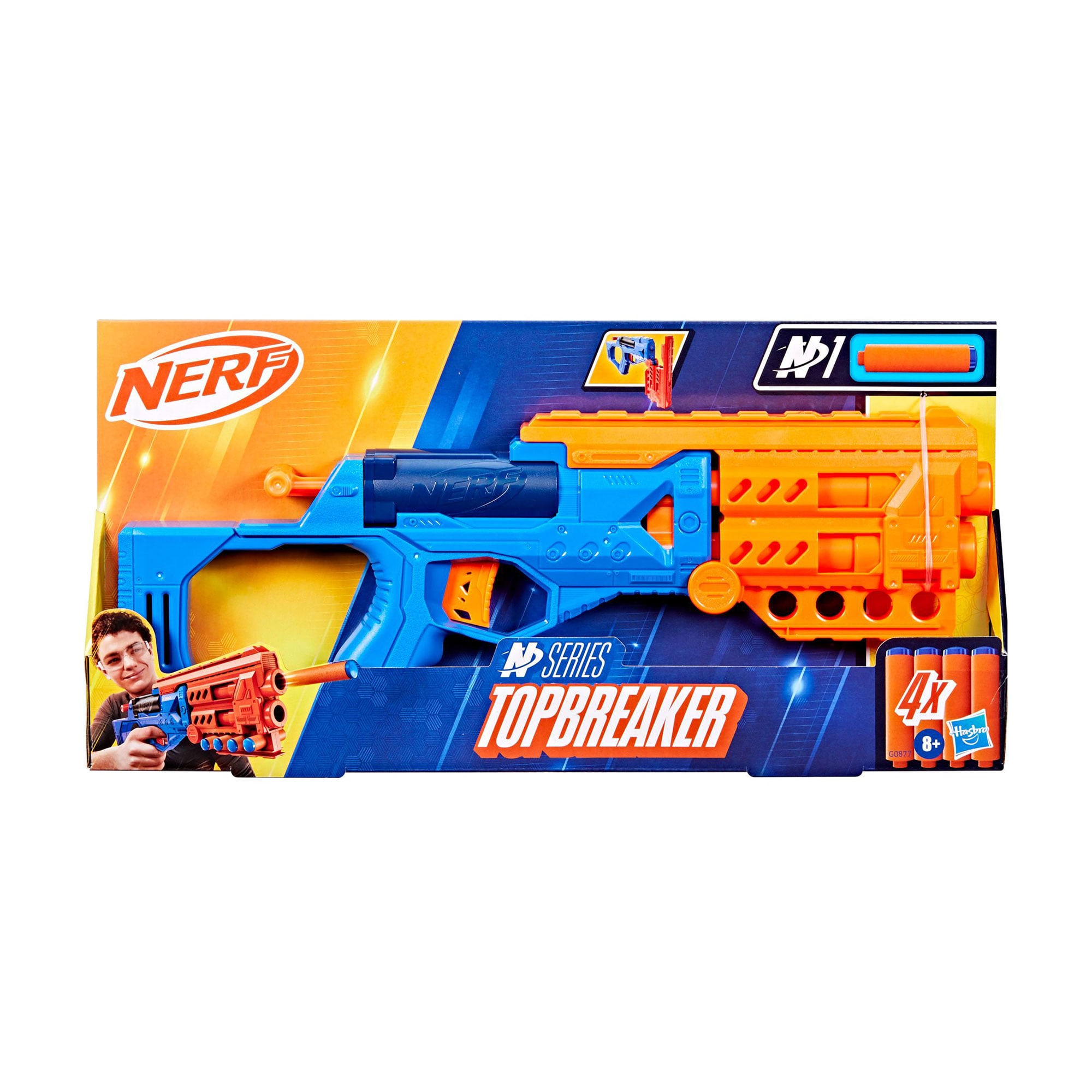 Іграшковий бластер Nerf N Series Topbreaker від 8 років, 4 стріли (G0877)